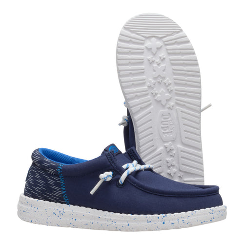 Hey Dude Wally Funk Youth Jersey Jacquard Peacoat Blue/Multi