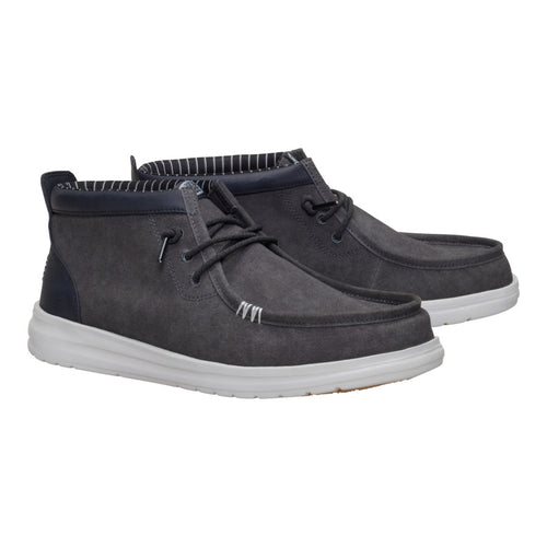 Hey Dude Wally Mid Gripr Vin Classic Black Oyster/Black