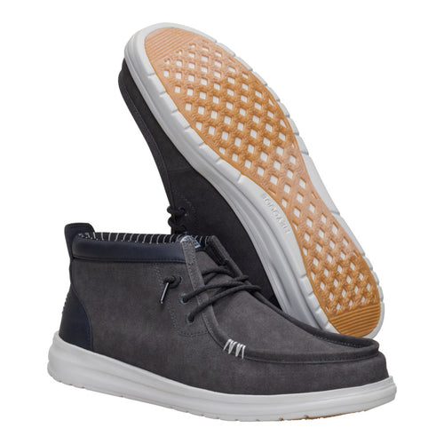 Hey Dude Wally Mid Gripr Vin Classic Black Oyster/Black