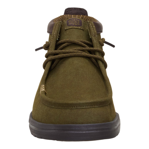 Hey Dude Wally Mid Gripr Vin Classic Dark Olive/Mole Brown