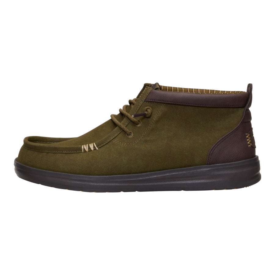 hey dude Wally Mid Gripr Vin Classic Dark Olive/Mole Brown