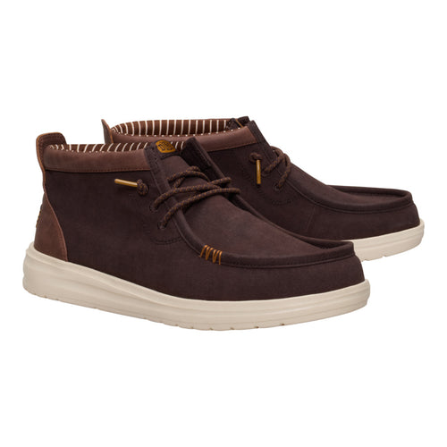 Hey Dude Wally Mid Gripr Vin Classic Mole Brown/Downtown Brown
