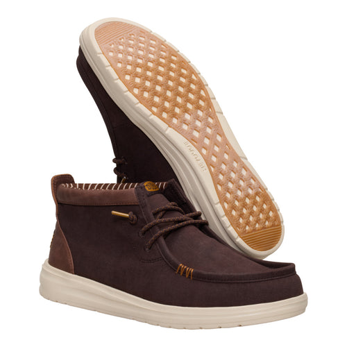 Hey Dude Wally Mid Gripr Vin Classic Mole Brown/Downtown Brown