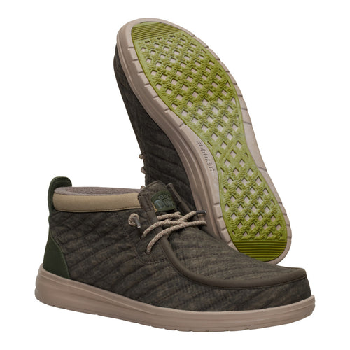 Hey Dude Wally Mid Gripr Washed Quilt Major Brown/Multi