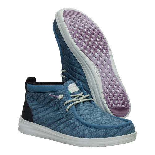 Hey Dude Wally Mid Gripr Washed Quilt Stormy Blue/Multi