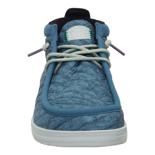 Hey Dude Wally Mid Gripr Washed Quilt Stormy Blue/Multi