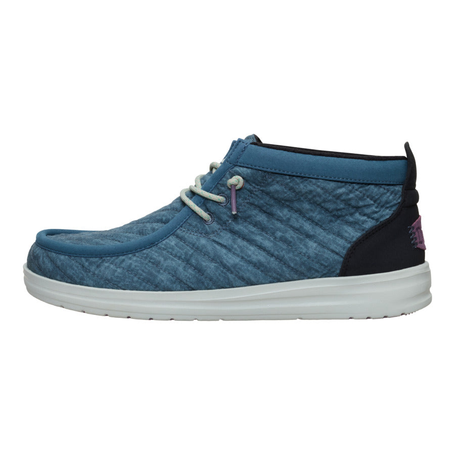 hey dude Wally Mid Gripr Washed Quilt Stormy Blue/Multi