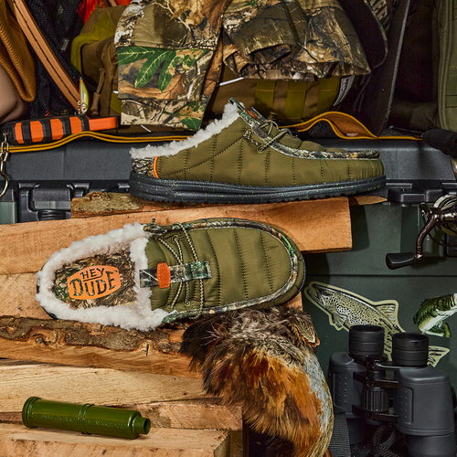 Hey Dude Wally Slip Camp Realtree Edge Dark Olive/Camo