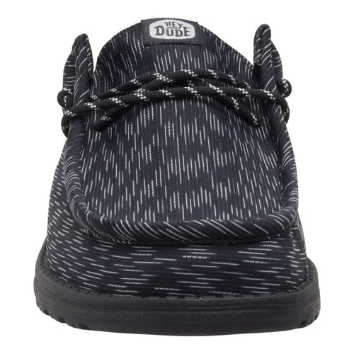 Hey Dude Wally Slip Jersey Jacquard Black/Monument Grey