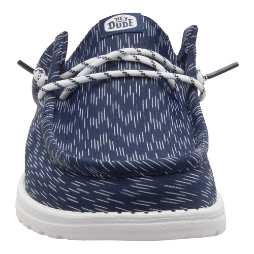 Hey Dude Wally Slip Jersey Jacquard Navy Blazer/White