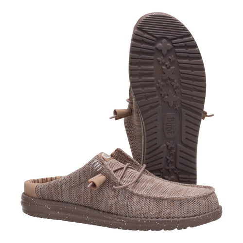 Hey Dude Wally Slip Stretch Sox Deep Taupe/Chanterelle Tan