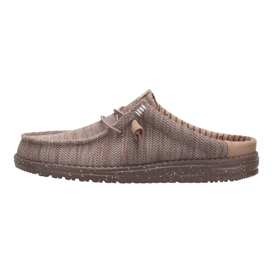 hey dude Wally Slip Stretch Sox Deep Taupe/Chanterelle Tan