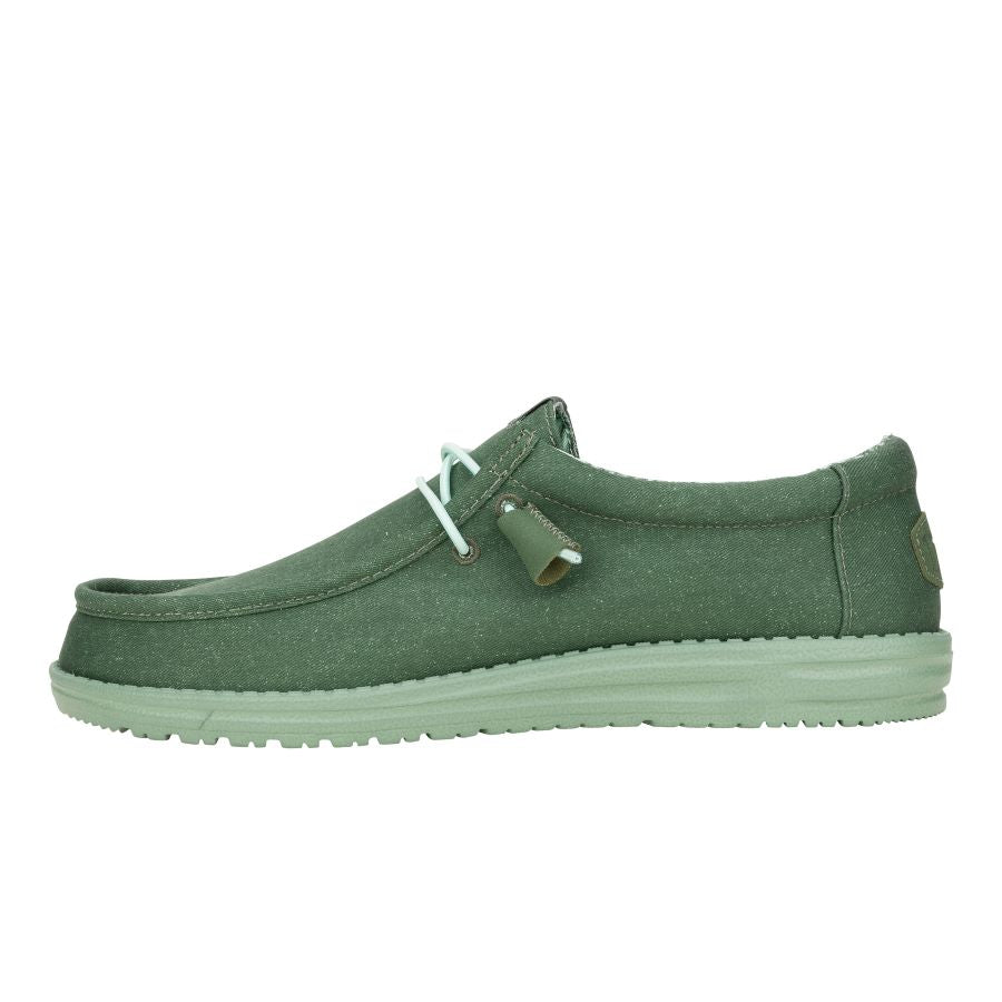 hey dude Wally Stretch Canvas Duck Green/Iceberg Green