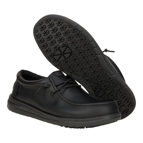 Hey Dude Wally Work CE Classic Slip Resistant Wide Black