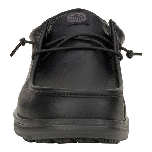 Hey Dude Wally Work CE Classic Slip Resistant Wide Black