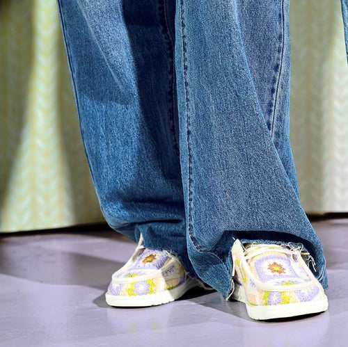 Hey Dude Wendy Cottage Crochet Egret/Lavender/Multi