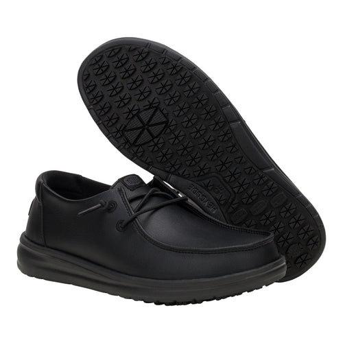 Hey Dude Wendy Work CE Classic Slip Resistant Wide Black