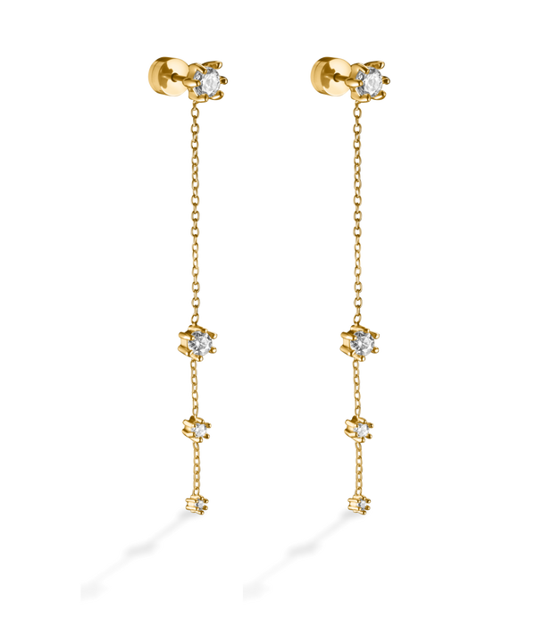 hey harper Crystal Cascade Earrings