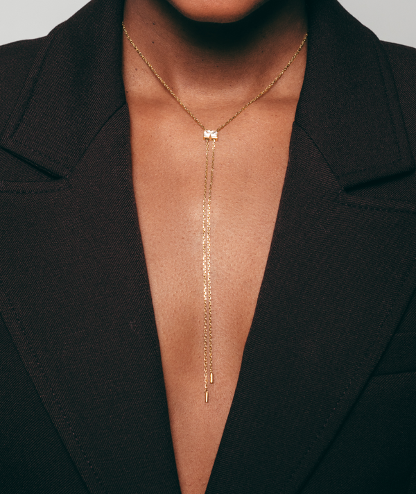 Hey Harper Crystal Gumdrop Necklace