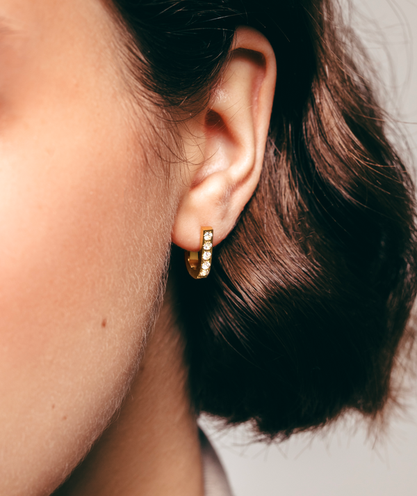 Hey Harper Crystal Oval Earrings