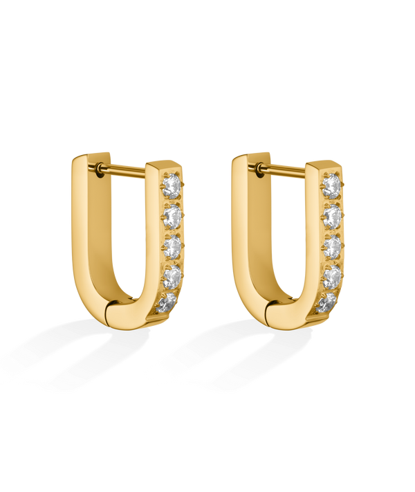 hey harper Crystal Oval Earrings