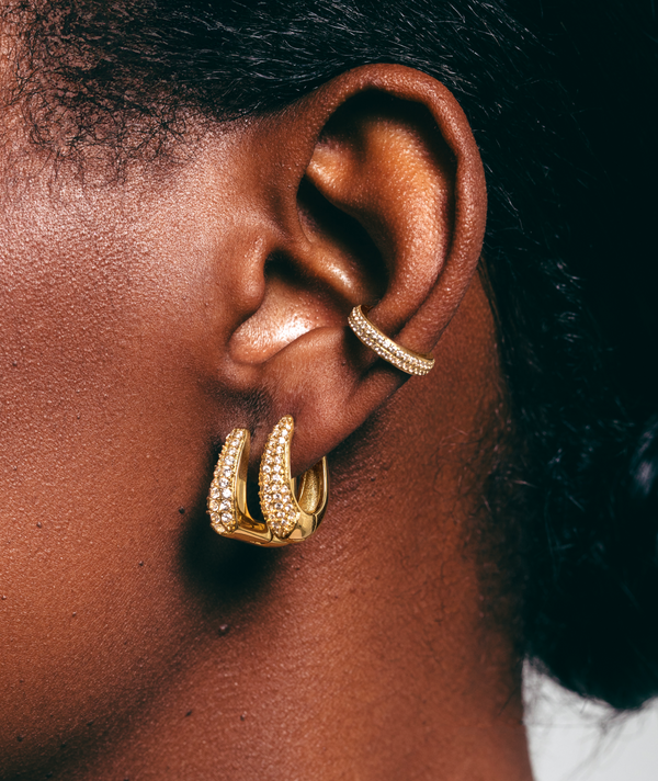 Hey Harper Crystal Square Earrings