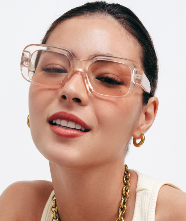 Hey Harper Moon Clear Sunglasses