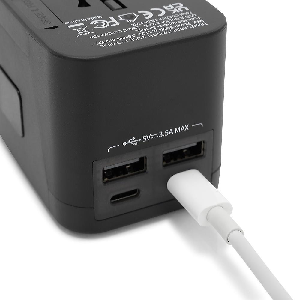 Heys All-in-One Super ELITE® Travel Adapter - With USB