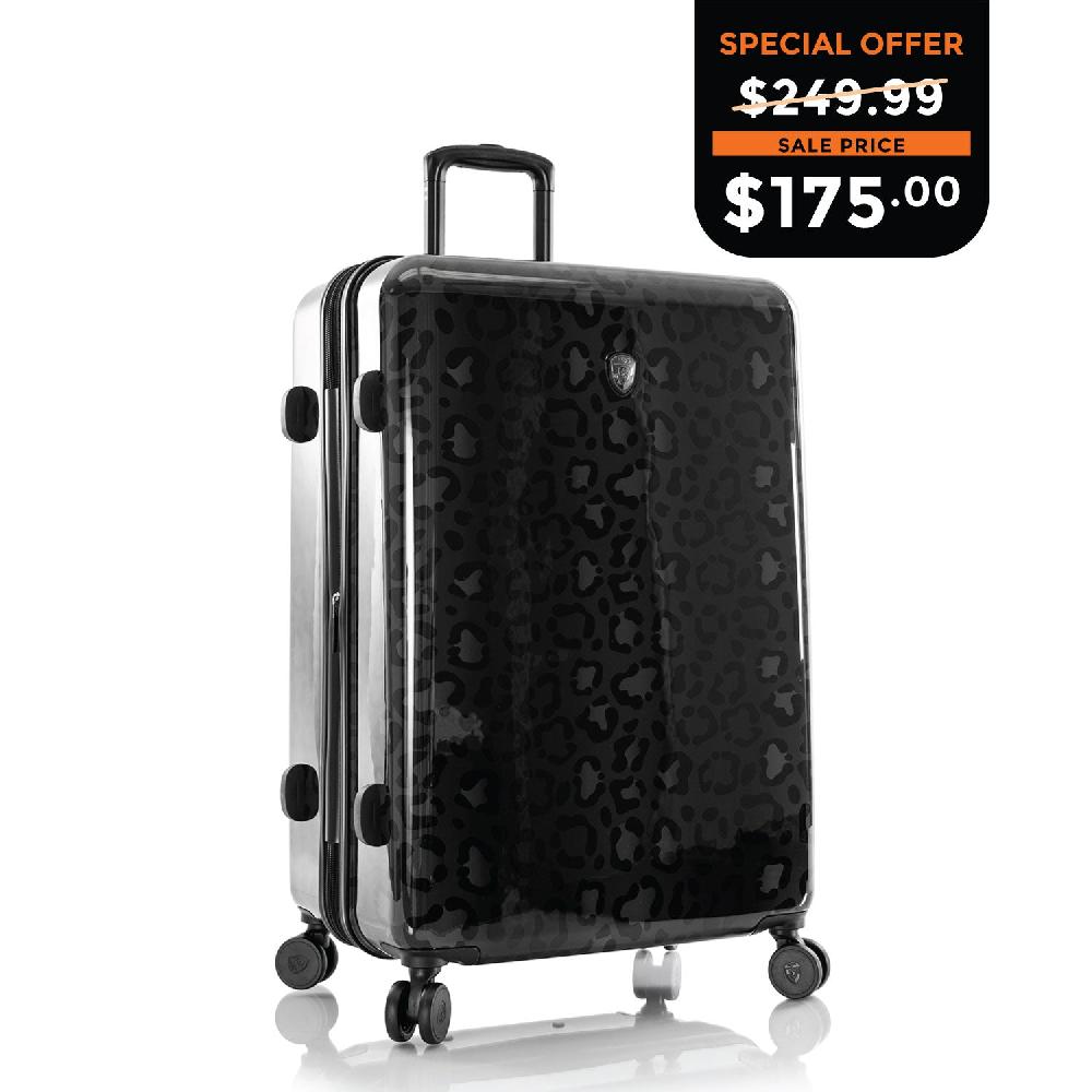 Heys Black Leopard Fashion Spinner® 30 Inch Luggage