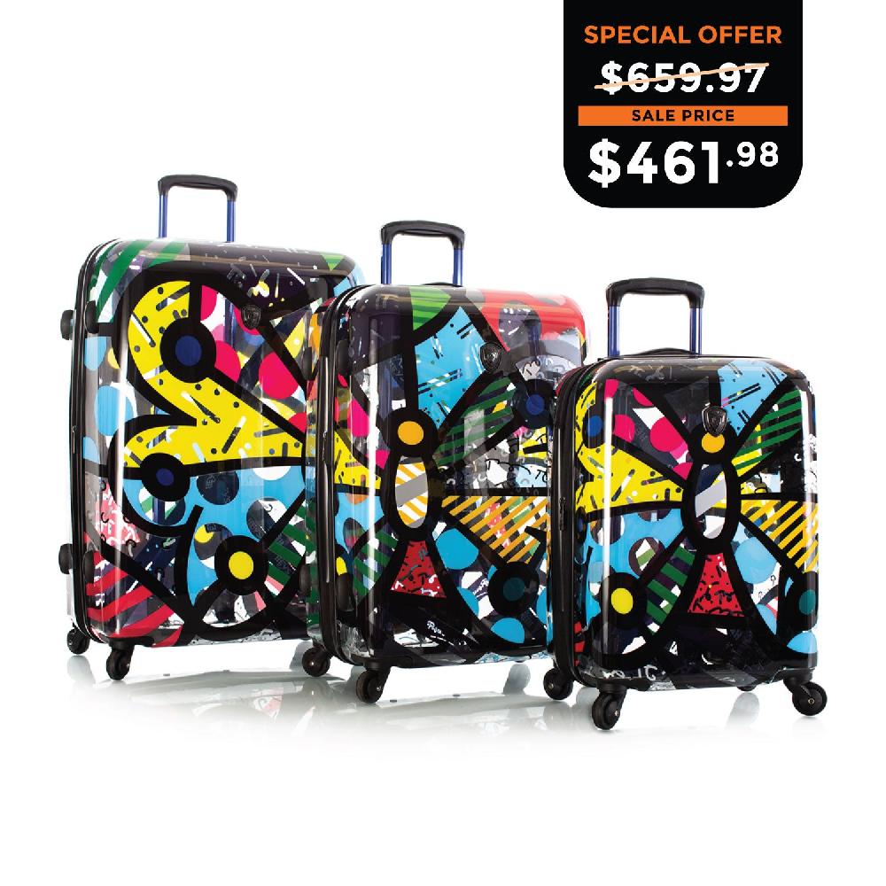 Heys Britto - Butterfly Transparent 3 Piece Luggage Set