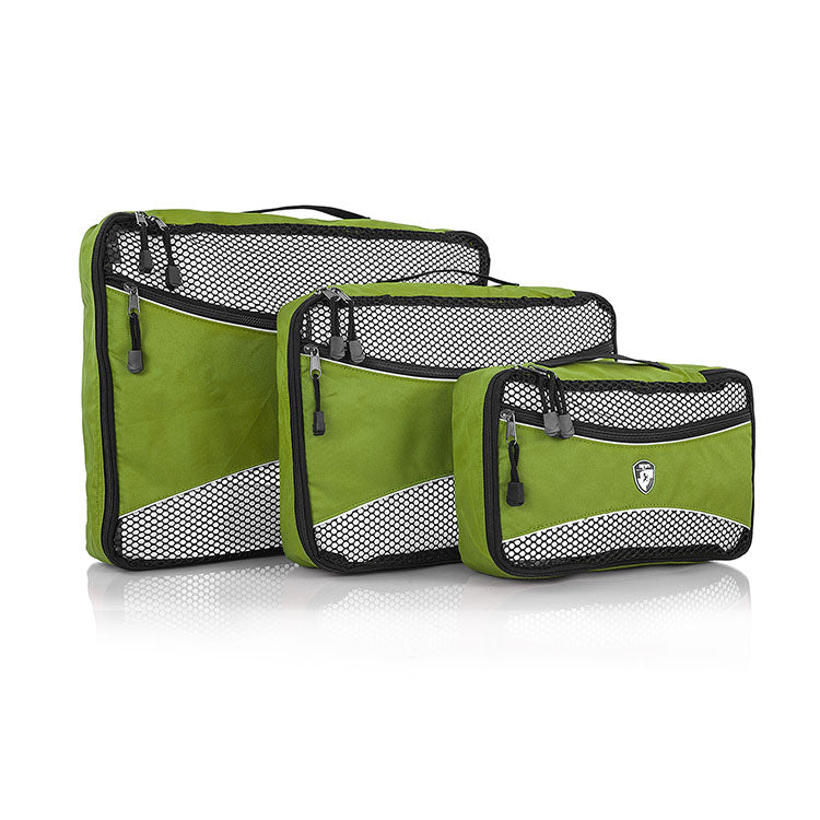 Heys Ecotex 3 Piece Packing Cube Set™ With Front Zippered Pocket