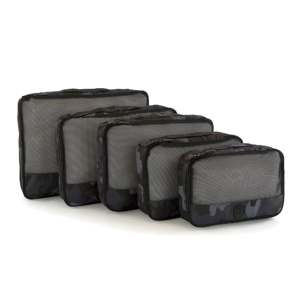 Heys Black Camo 5 Piece Set Packing Cubes