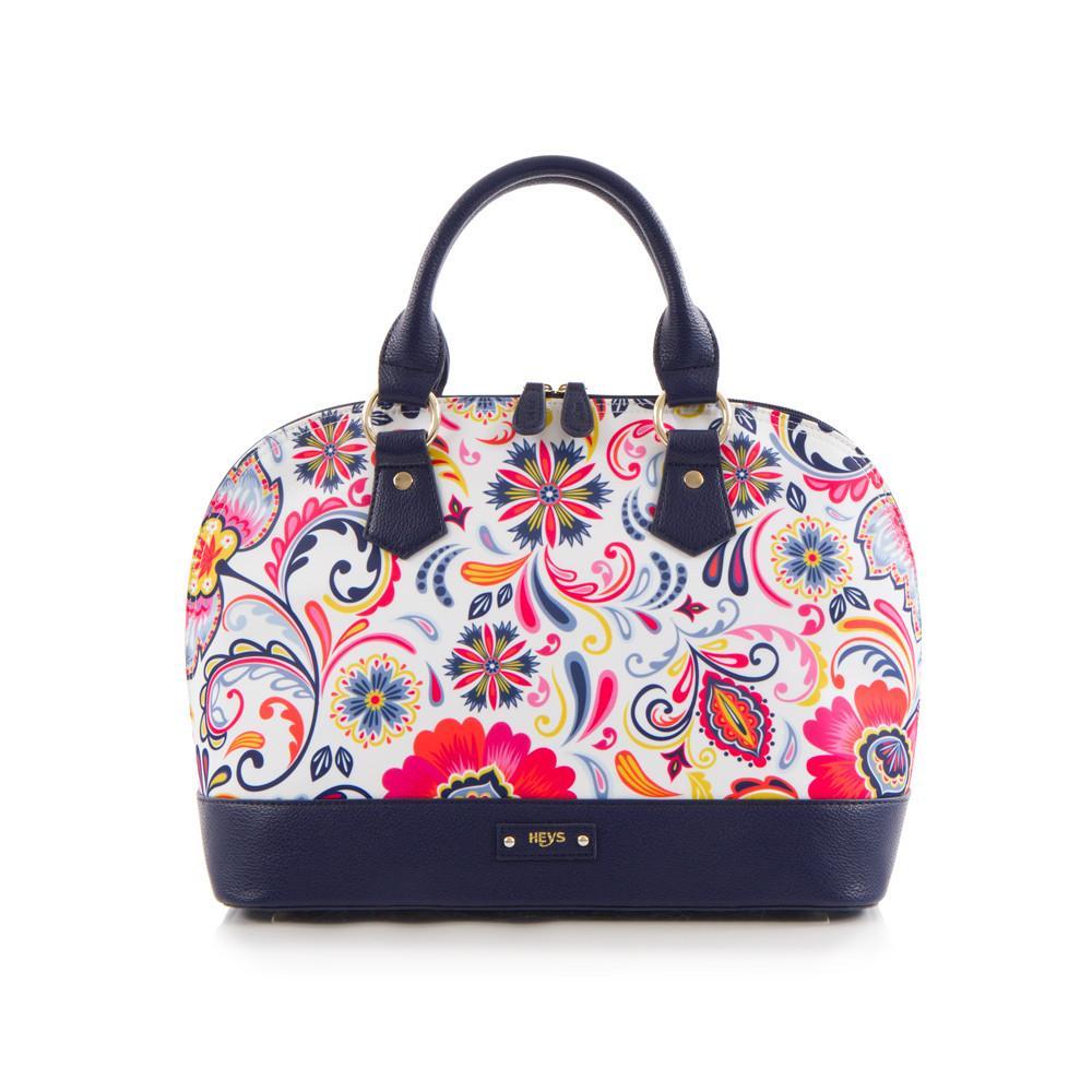 Heys Bliss Printed Dome Satchel - White/Navy
