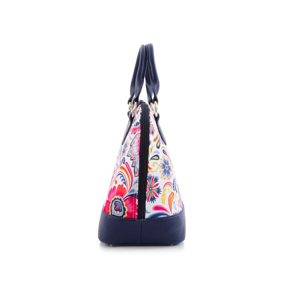 Heys Bliss Printed Dome Satchel - White/Navy