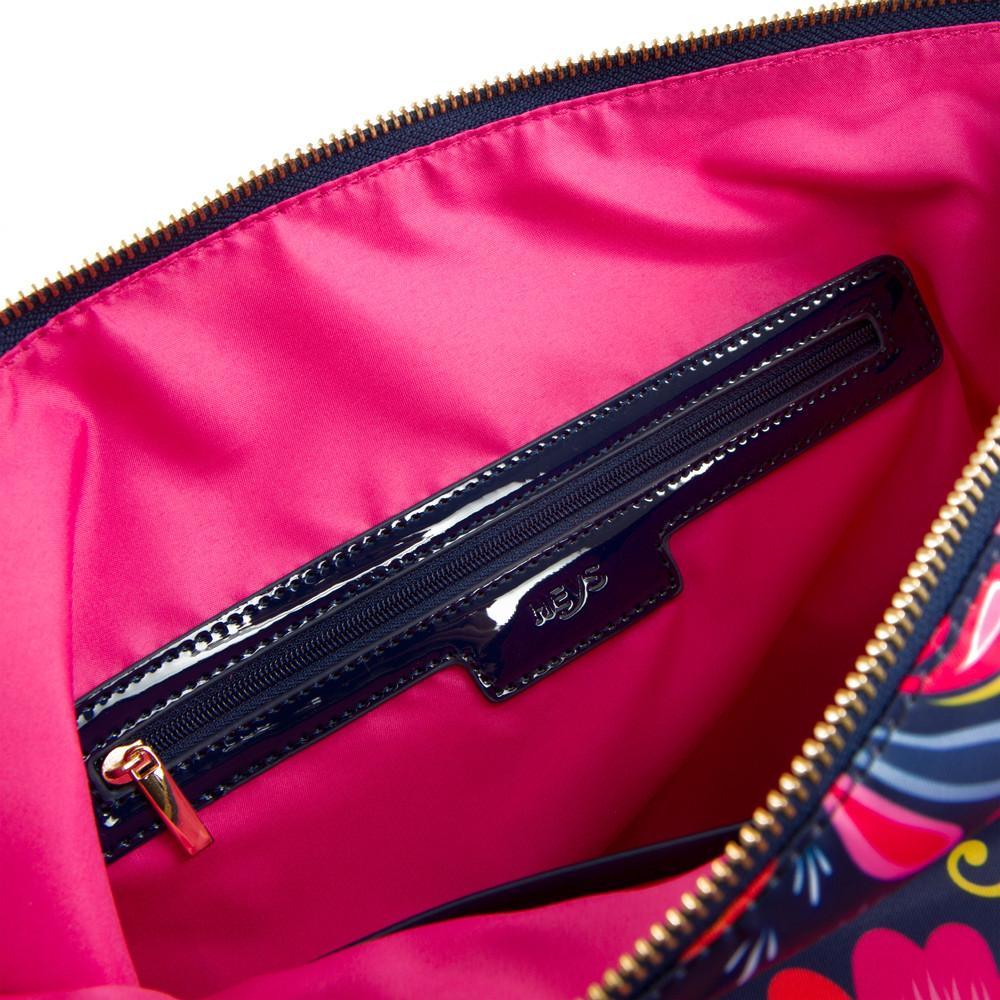 Heys Bliss Printed Dome Satchel - White/Navy