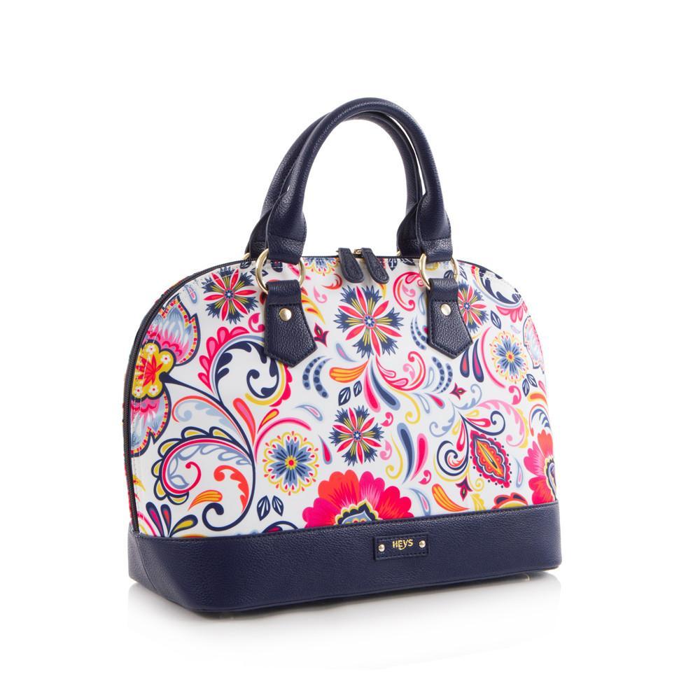 Heys Bliss Printed Dome Satchel - White/Navy