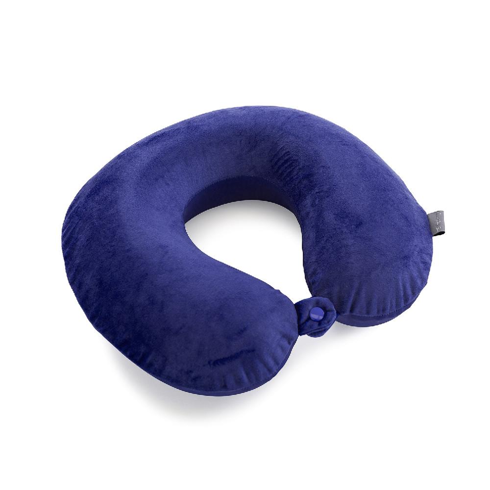 Heys Memory Foam Travel Pillow - Blue