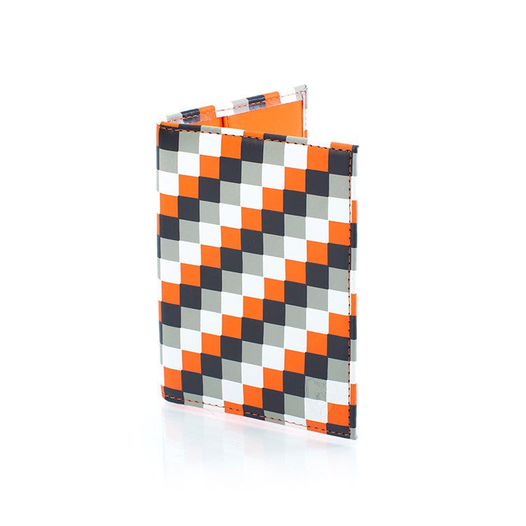 Heys Orange Check Passport Holder