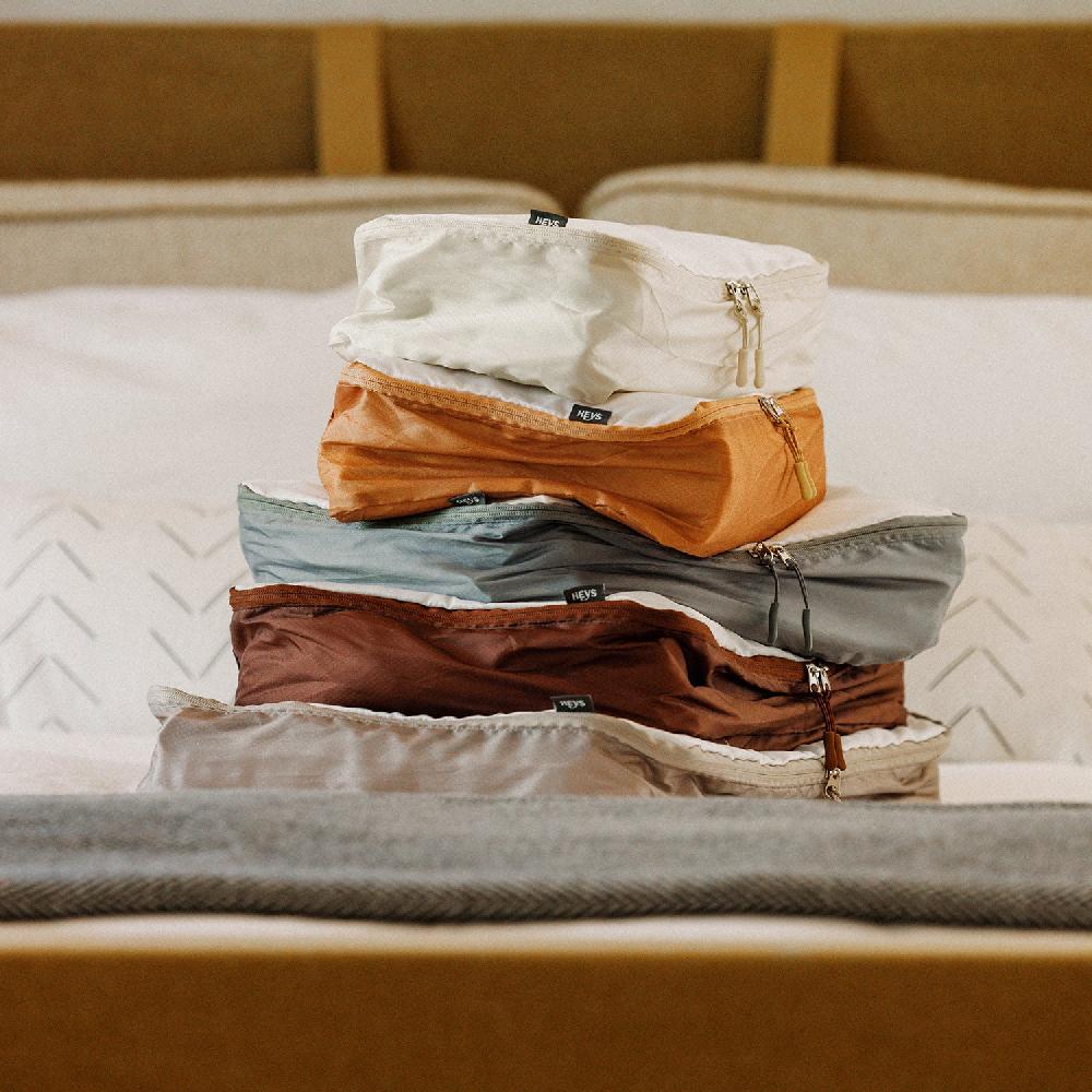 Heys Pack ID 5 Piece Packing Cube Set - Earth Tones