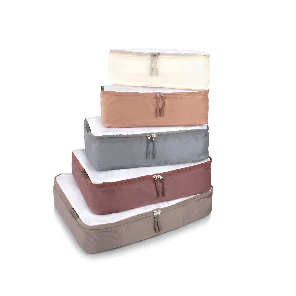Heys Pack ID 5 Piece Packing Cube Set - Earth Tones