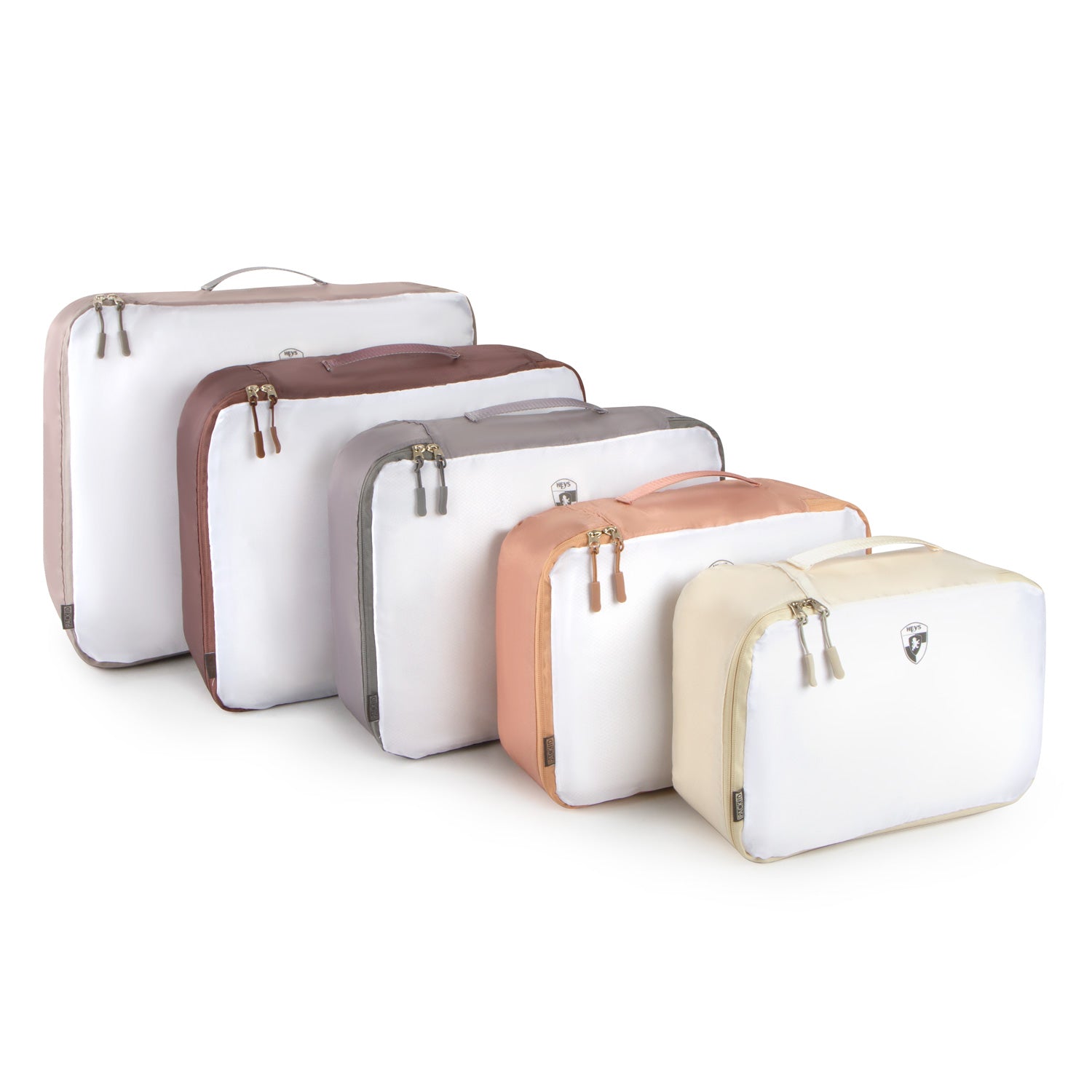 Heys Pack ID 5 Piece Packing Cube Set - Earth Tones