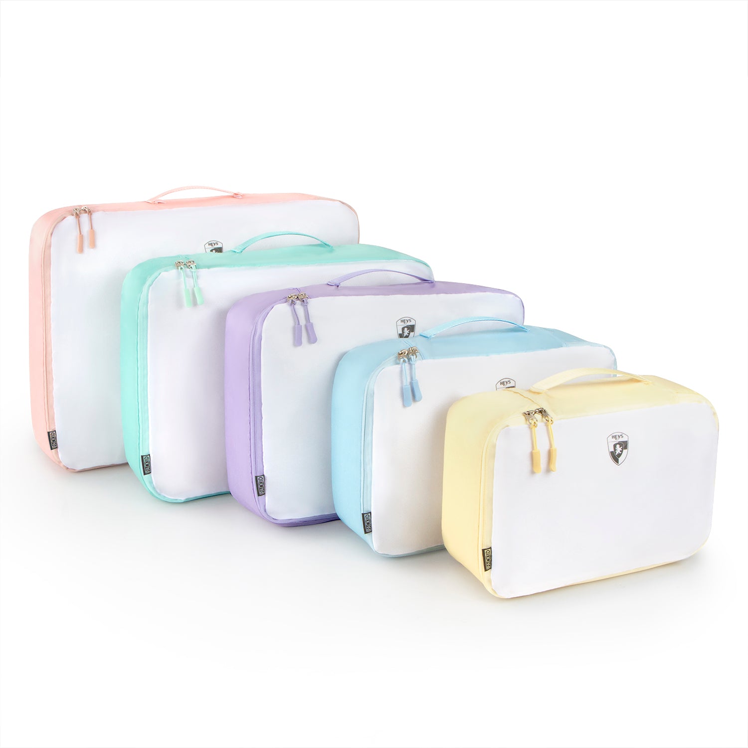 Heys Pack ID 5 Piece Packing Cube Set - Pastels
