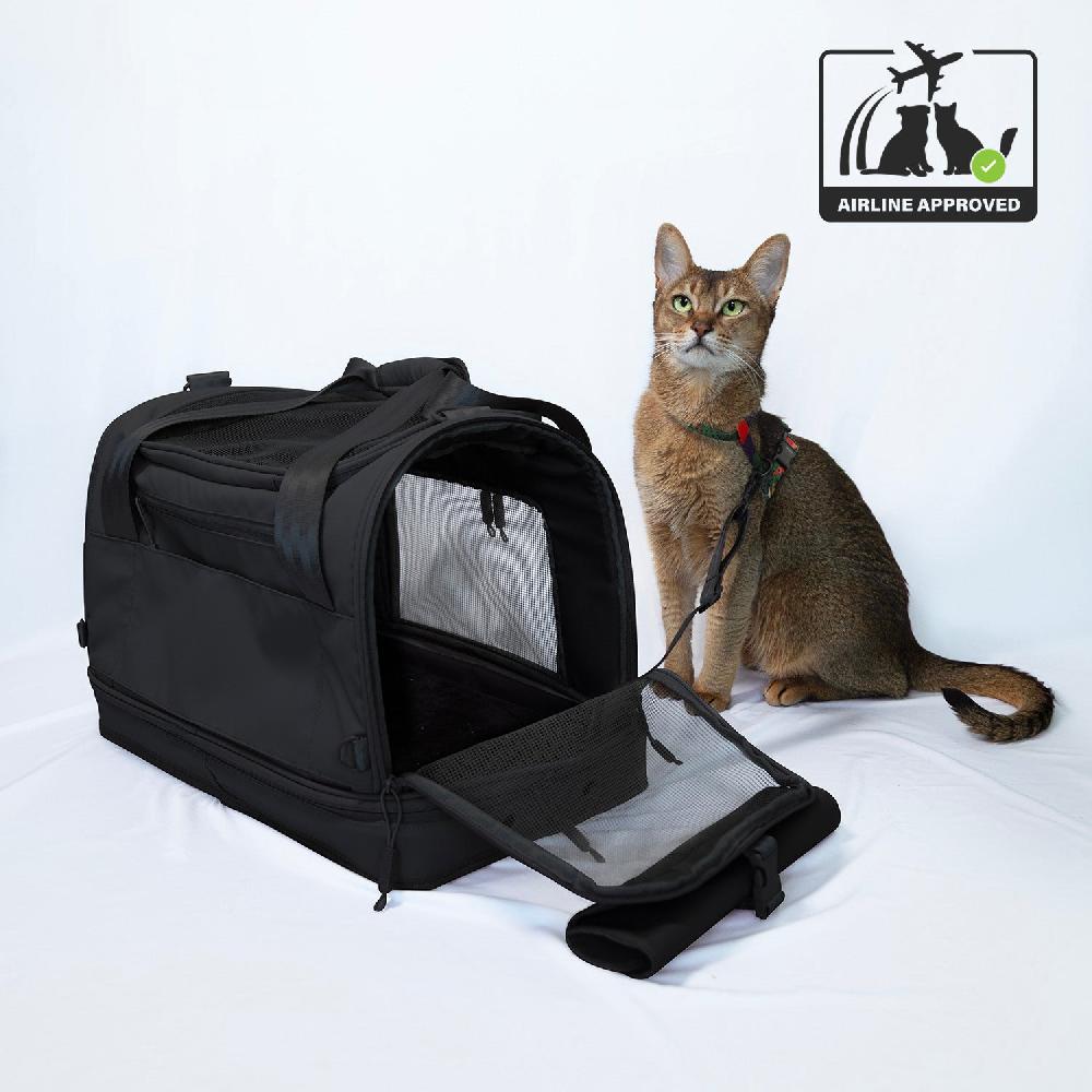 Heys Pawsenger Pet Carrier - Black | Airline Approved