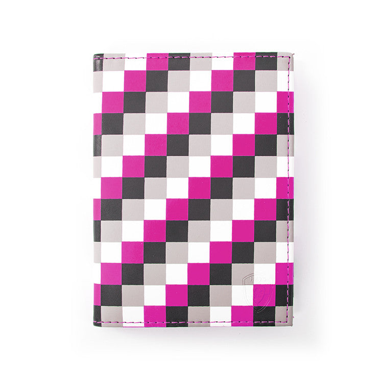 Heys Pink Check Passport Holder