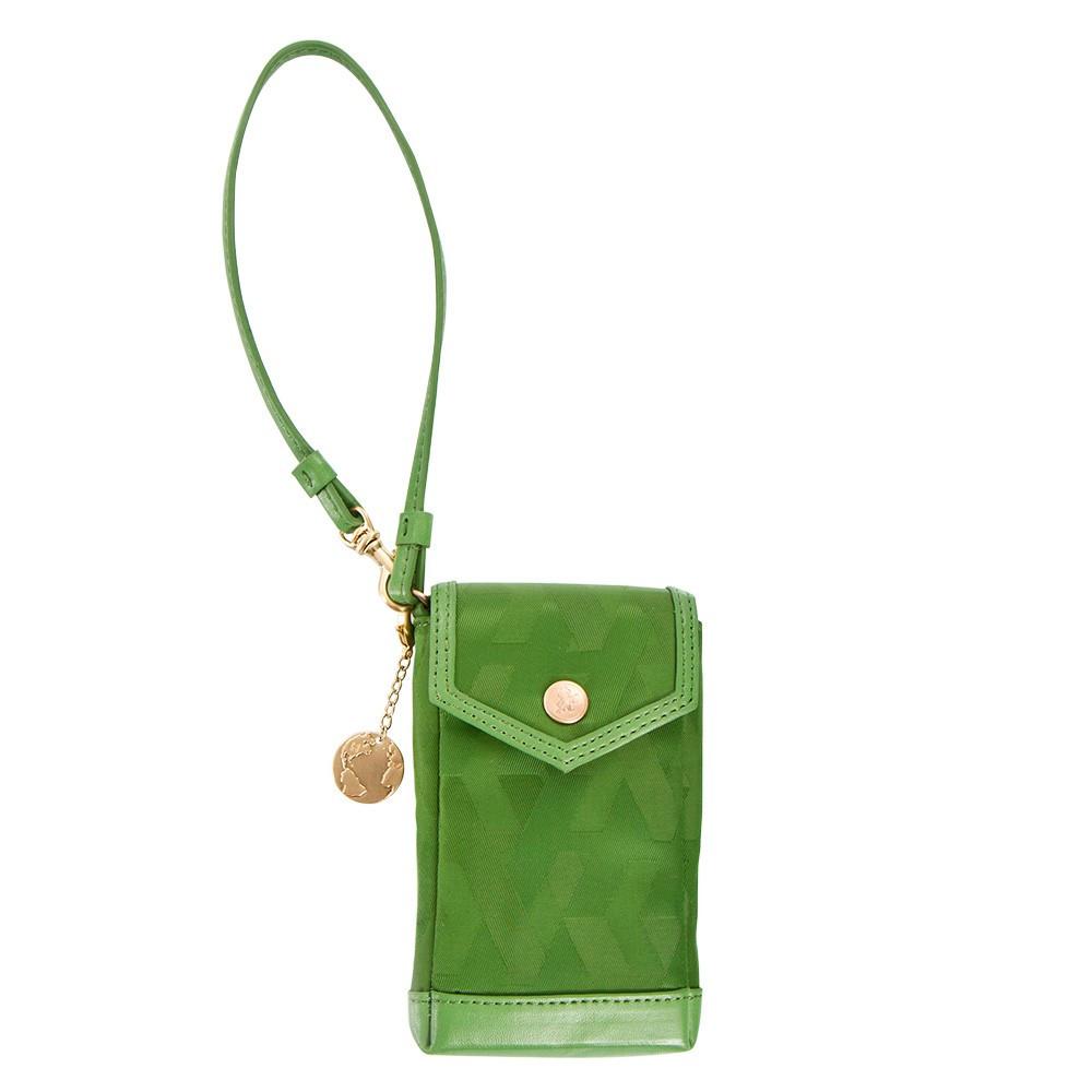 Heys Signature Jacquard Phone Holder - Green