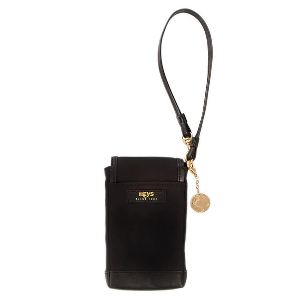 Heys Signature Solid Nylon Phone Holder - Black