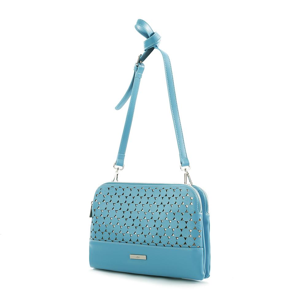 Heys Island Paradise Laser Cut Crossbody/Clutch - Turquoise/Metallic