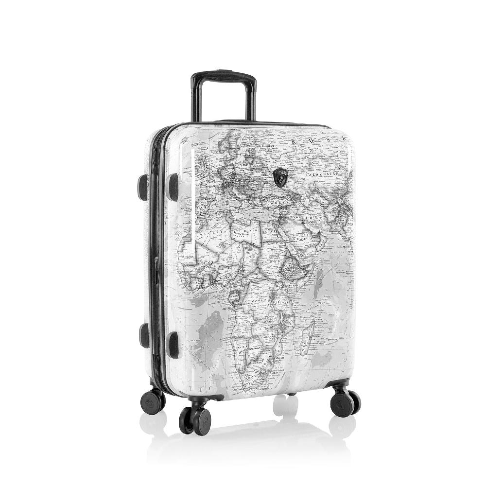 Heys Journey 3G Fashion Spinner® 26 Inch Luggage - Black/White Map