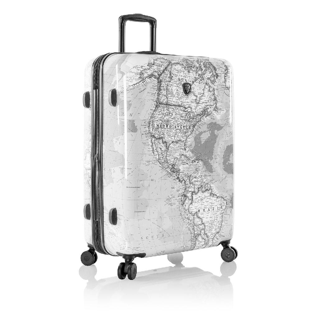 Heys Journey 3G Fashion Spinner® 30 Inch Luggage - Black/White Map