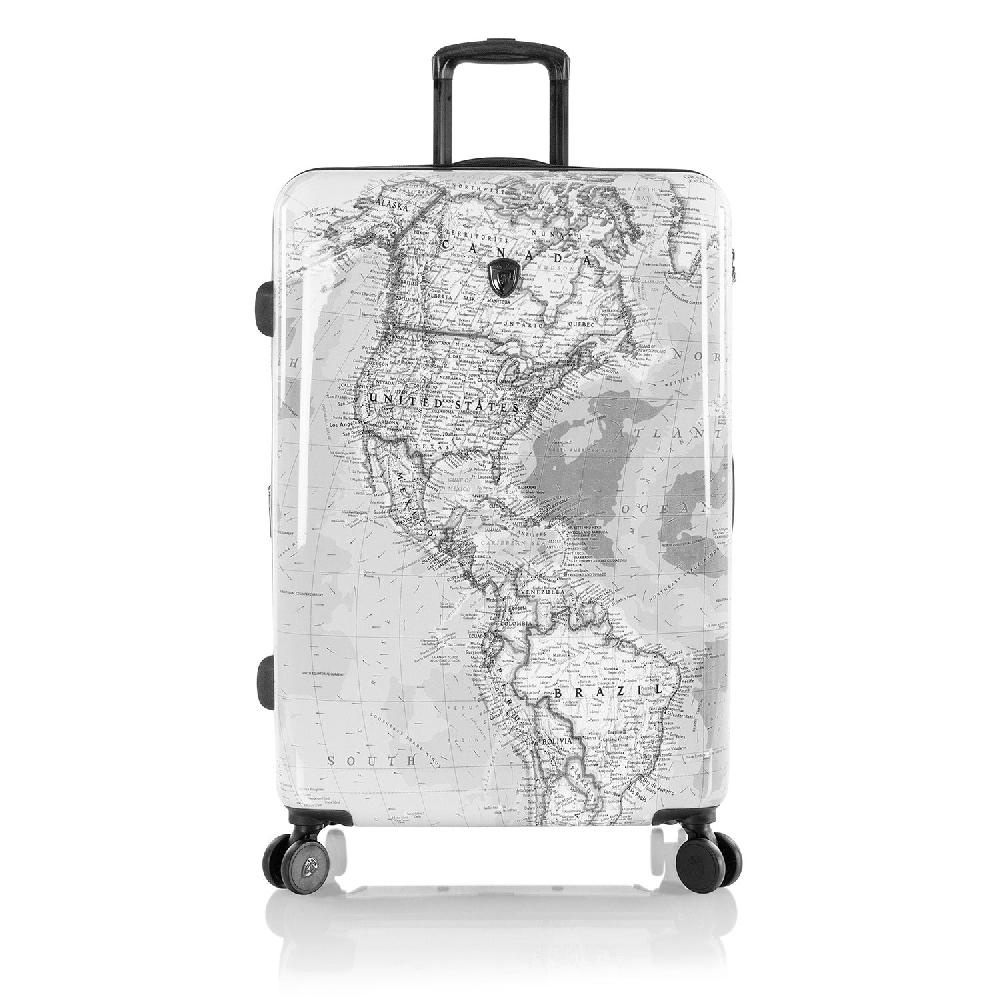 Heys Journey 3G Fashion Spinner® 30 Inch Luggage - Black/White Map